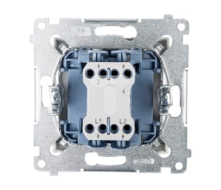 Simon 54 łącznik krzyżowy podwójny biały 03